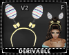 Egg Headband Yellow V2 F
