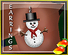 (RM) Earrings - Snowman