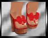 TR*Wedge Sandals Red