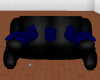 Blue Zebra Club Couch