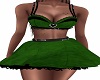 Emerald Green Skirt Set