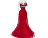 robe élégante rouge/or