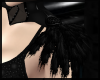 Black Feathered Collar