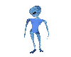 blue dance alien