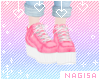 N | Pink Lace Platforms