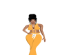 baggy orange Pants XL