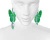 Green Butterfly Earrings