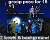 16 group poses Halloween