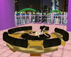 JJ~BLACK&GOLD CLUB SOFA