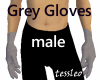 Grey Gloves Male
