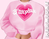 pink cropped sweater