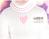 .W Pink Heart Sweater