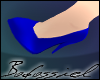 `B Silky Blue Heels