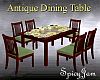 Antq Dining Table Green