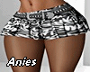 *A* Skirt Black White