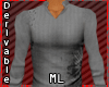 ML* GreY Muscle Sweater