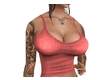 Peach Sexy Tattoo Top