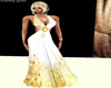 white gold evening gown