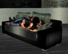 green/black lovers couch