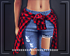 Jeans & Red Plaid
