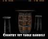 *Country table barrels