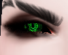olho verde neon