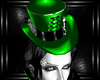 b green steampunk hat M