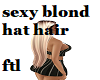 sexy blond hat hair