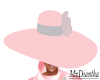 Pink/Gray Church Hat