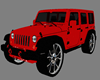 Red Jeep Wrangler 4Door