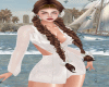 MxU-white satin dress
