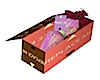 box of roses with card