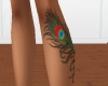 Peacock L Leg Color Tatt