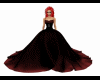 Vampire gown black red