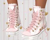LOVE sneakers white pink