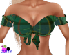 Tied tartan plaid top