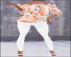 White Pants Floral Top