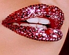 Red Jeweled Lips poster
