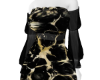 gold marble dress
