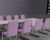 Purple dining table