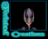 pink blue cyborg helmet