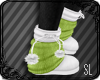 !SL l Lime Snow Shoes