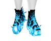 Blue flame shoes
