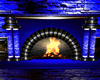 blue Fireplace