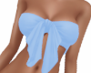 Leah Blue Tied Top