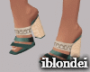 Green and Gold Heel