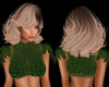 Olive Lace & Feather Top