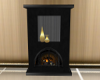 Black Suede Fireplace