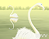 Iv"White Flamingos