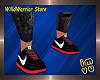 (WW) Black/Red Sneakers